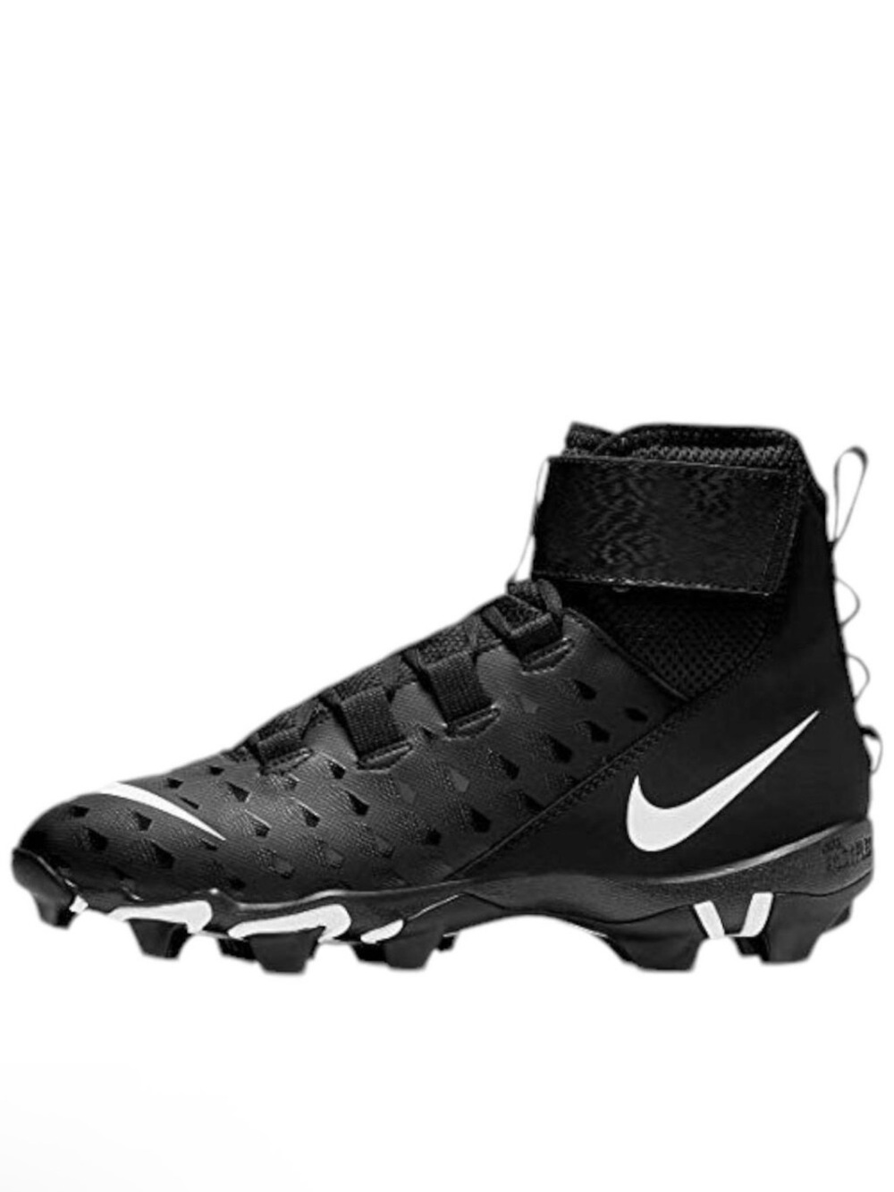 Nike Force Savage Shark 2 Football Cleats AQ7722-001 Black/White Size 8 LIKE NEW